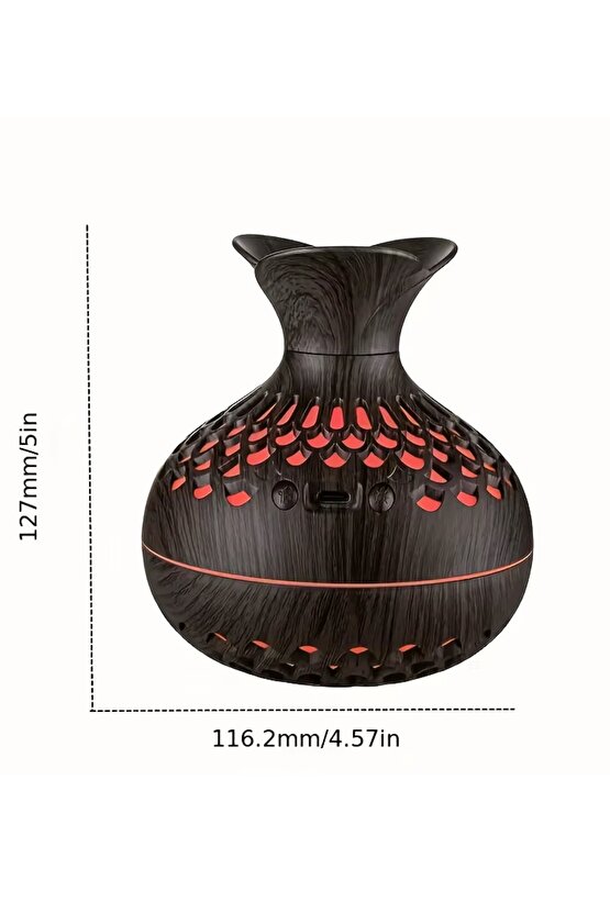 ODA HAVA NEMLENDİRİCİ 300ML RGB LED IŞIKLI HUMUDİFİER AROMA DİFİZÖR BUHAR MAKİNESİ