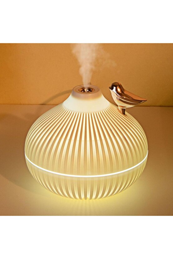 ODA HAVA NEMLENDİRİCİ HUMUDİFİER 3 MOD LED IŞIKLI BUHAR MAKİNESİ 300ML AROMA DİFİZÖR