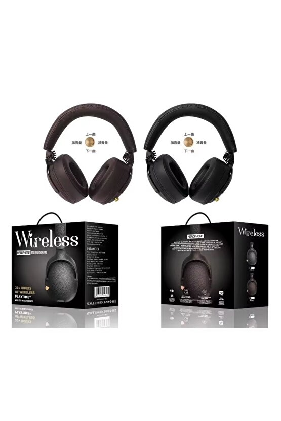 BLUETOOTH KULAKLIK UZUN ŞARJ SÜRESİ STEREO SOUND ŞARJLI KABLOSUZ MİKROFONLU KULAKÜSTÜ KULAKLIK