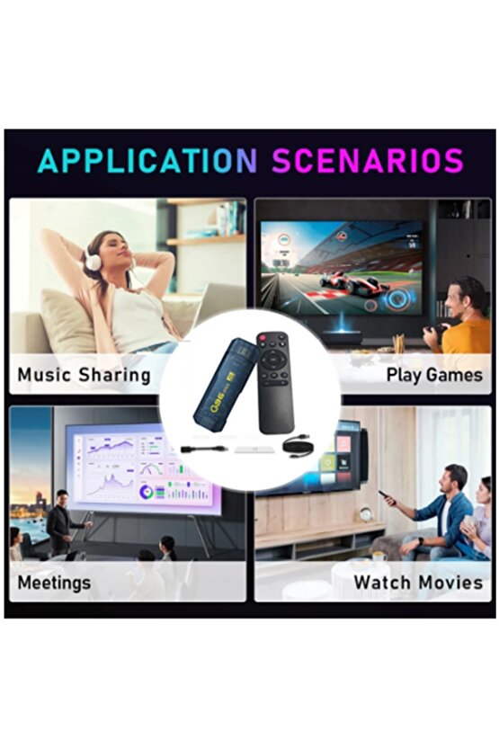 Q96 TV STİCK 4k Ultra Hd Android Tv Box Tv Stick Ram:8gb Rom:128gb Android 11 Media Player