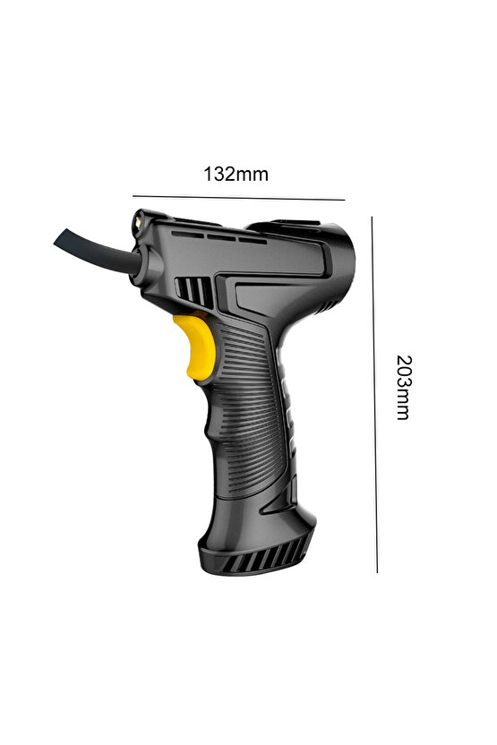 Dijital LCD Ekranlı 3600mAh 150 psi Hava Kompresörü Powerbank Özellikli Araç Lastik Şişirme Pompası