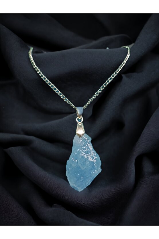 Akuamarin Ham Kolye Ucu(orjinal)(sertifikalı)