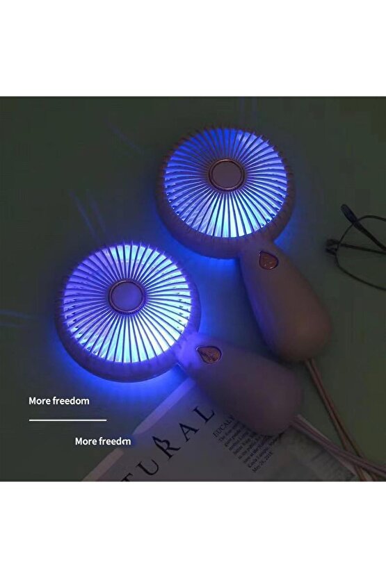 KLİPSLİ FAN MASAÜSTÜ BEBEK ARABASI ŞARJLI MANDALLI VANTİLATÖR 1800RPM 3600MAH