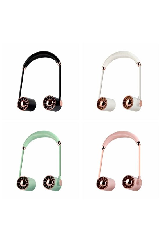 BOYUNLUK FAN HAVA SOĞUTUCU VANTİLATÖR BOYUNA ASMALI ŞARJLI 3 KADEMELİ MİNİ KLİMA