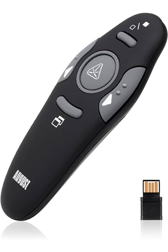 Kablosuz Sunucu PPT Kontrol Cihazı Sunum Uzaktan Kumanda Lazer İşaretçi USB Fare Tıklayıcı