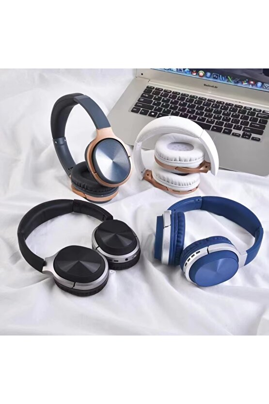 BLUETOOTH KULAKLIK SD KART VE AUX GİRİŞLİ ŞARJLI KABLOSUZ KULAKLIK MİKROFONLU FM RADYOLU SUPER BASS