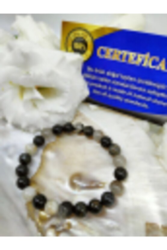 Rutil Quartsz Doğal Taş Bileklik (sertifikalı) (8mm)