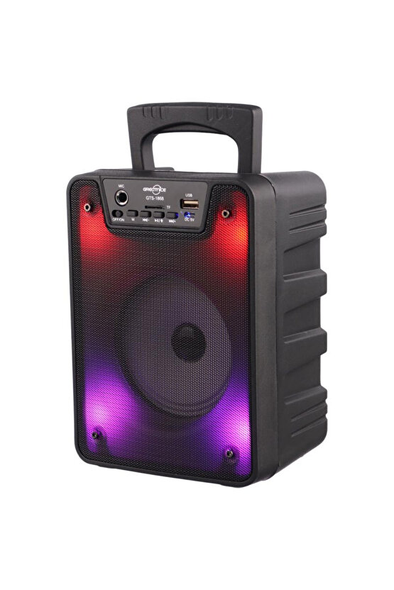 BLUETOOTH SPEAKER KABLOSUZ ŞARJLI HOPARLÖR LED IŞIKLI PARTY BOX MİKROFONLU SES BOMBASI