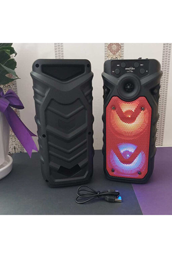 BLUETOOTH SPEAKER KABLOSUZ ŞARJLI HOPARLÖR LED IŞIKLI PARTY BOX