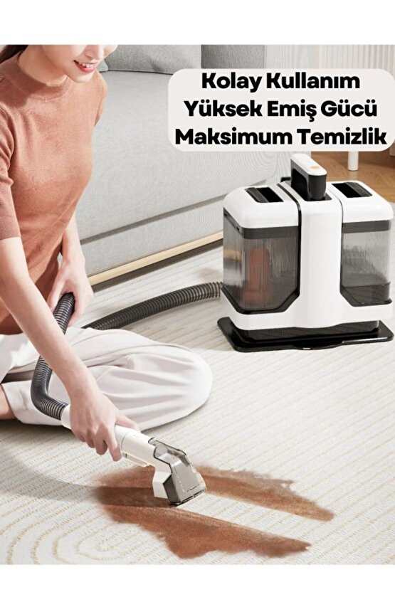 450w Islak Kuru Halı Ve Koltuk Yıkama Makinesi Vakumlu Araç İçi Leke Temizleme Makinesi Spot