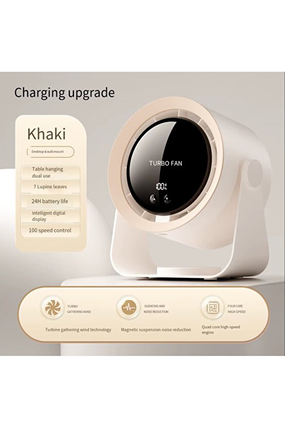 ŞARJLI MASAÜSTÜ FAN MİNİ KLİMA LED EKRANLI VANTİLATÖR EV OFİS İÇİN SERİNLETİCİ FAN 2025 YENİ MODEL