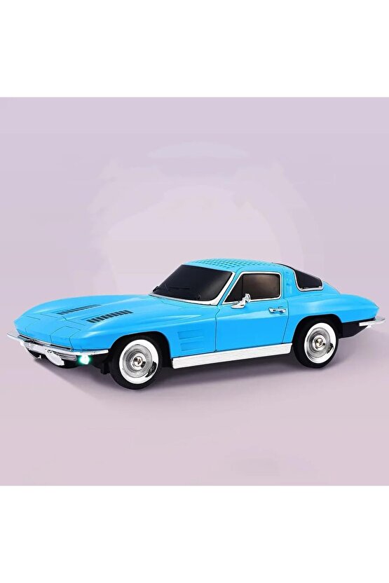 CHEVROLET NOSTALJİK ARABA BLUETOOTH SPEAKER ŞARJLI LED IŞIKLI KABLOSUZ HOPARLÖR FM SD KART USB