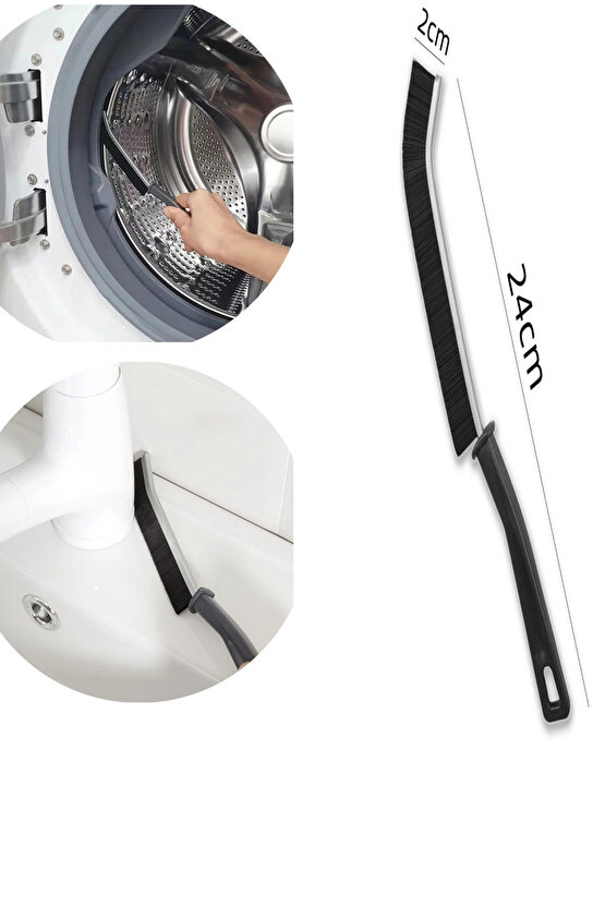 2 li Çok Amaçlı Kıl Temizlik Fırçası | Uzun İnce Uzun Saplı Mutfak Banyo Temizleme Fırçası