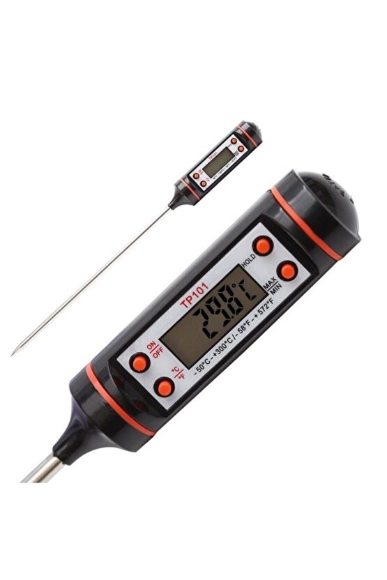 Dijital Yemek Gıda Mutfak Termometre Sıcaklık Ölçer Tp-101