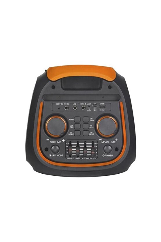 TORİMA NDR-1095 Siyah Taşınabilir Büyük Boy Rgb Bluetooth Mikrofonlu Parti Hoparlör