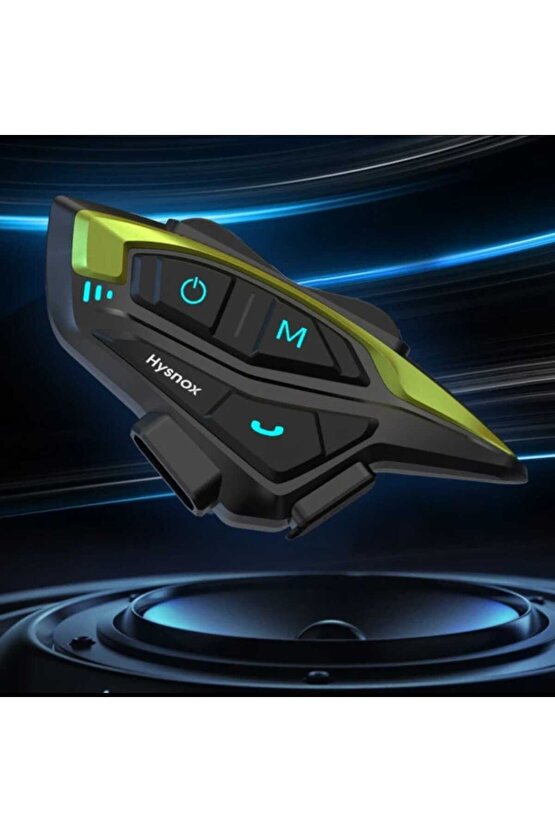 Motorsiklet Kask Bluetooth Kulaklık Mikrofonlu Fm Radyolu 8 Kişilik Çoklu Eşleşme Helmet Intercom