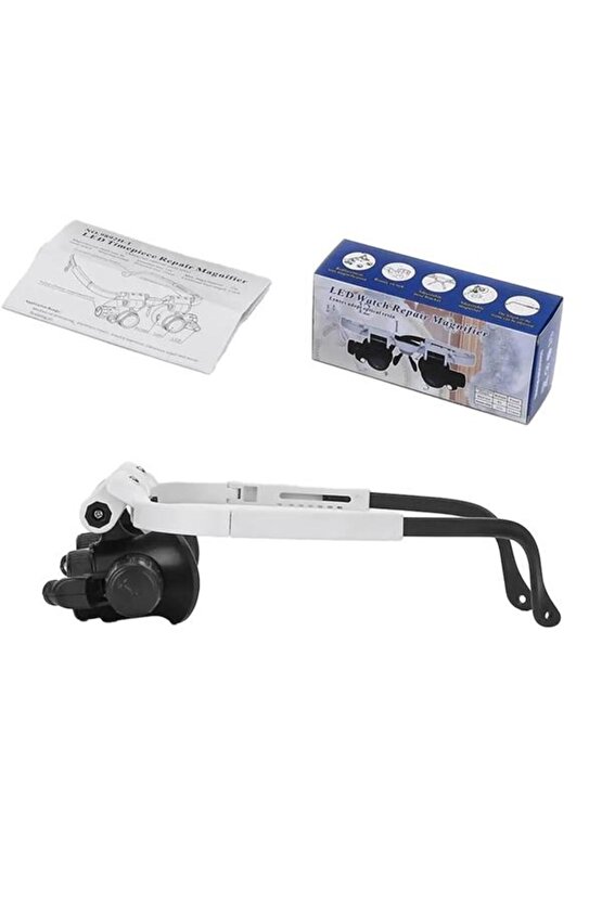 SN-22178 PİLLİ 2 LED IŞIKLI BÜYÜTEÇLİ GÖZLÜK