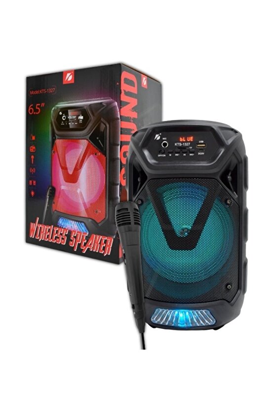 Led Işıklı Bluetooth Hoparlör Usb Sd Kart Aux Mikrofonlu Kablosuz Hoparlör