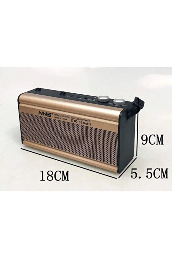 Müzik Kutusubluetooth Hoparlör Ns-s991vintage Hoparlör
