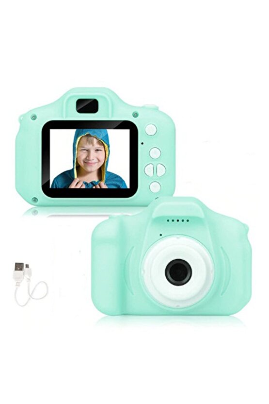 Dijital Ekranlı Çocuk Kamerası 1080p Hd Oyun Fotograf Video Kamera Hafıza Kartı Girişli