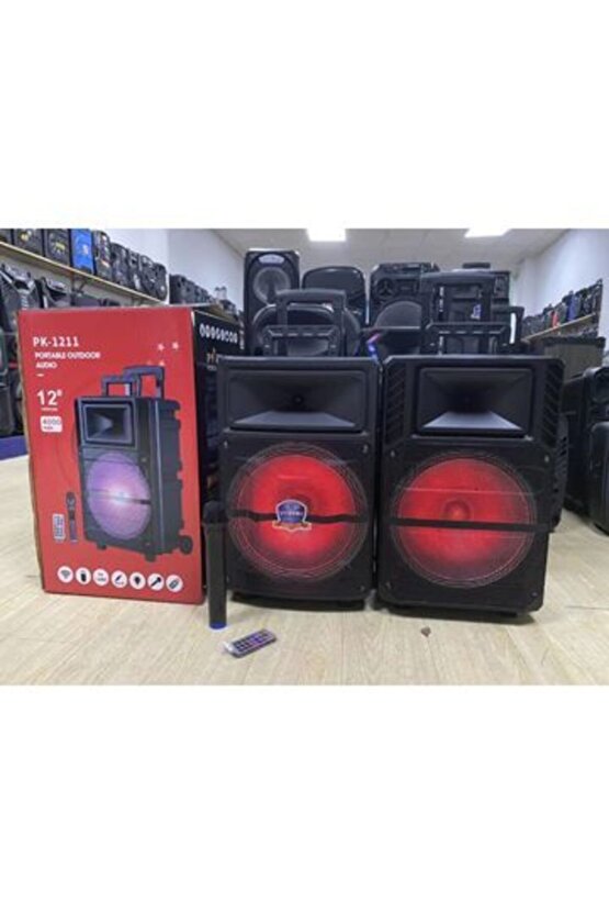 Mikrofonlu Taşınabilir Kablosuz Toplantı Hoparlörü Bluetooth Speaker