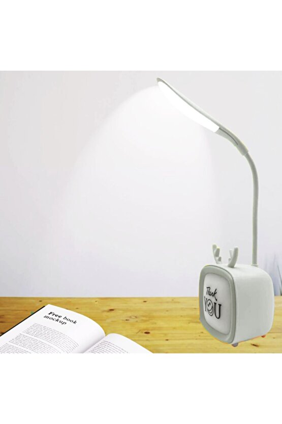 Sevimli Masa Ve Gece Lambası Led Işıklı Şarjlı