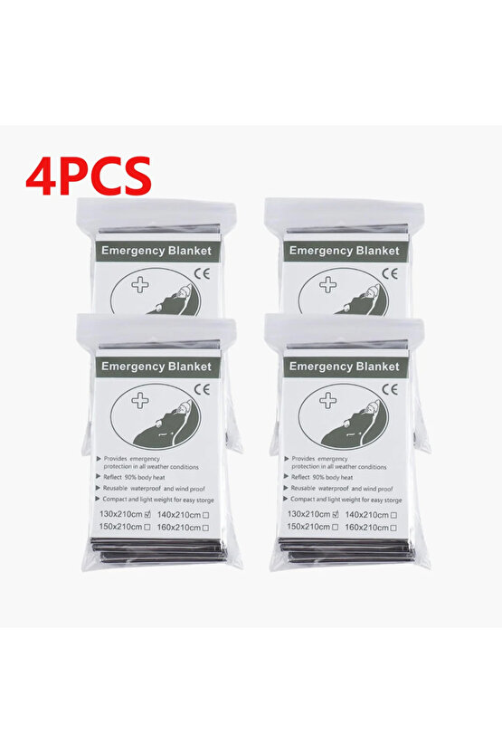 130x210cm Folyo Mylar Termal Battaniye Sizi Sıcak Tutar Acil Termal Battaniye Vücut Isısını Korur...