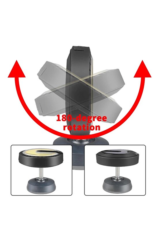 25 Watt Usb - Type-c Girişli Cob Ledli Tek Yönlü 180 Derece Solar Çalışma Lambası (4462)