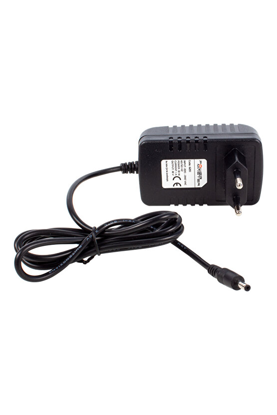 POWERMASTER PM-620 18 VOLT 1 AMPER PLASTİK KASA PRİZ TİPİ ADAPTÖR 3.5*1.35 UÇ