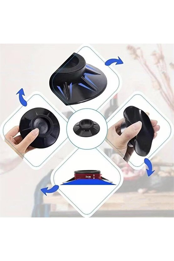 Sunup SN-28660 Çamaşır Makinesi Tabanlık Stoper Titreşim Engelleyici Kauçuk Ped