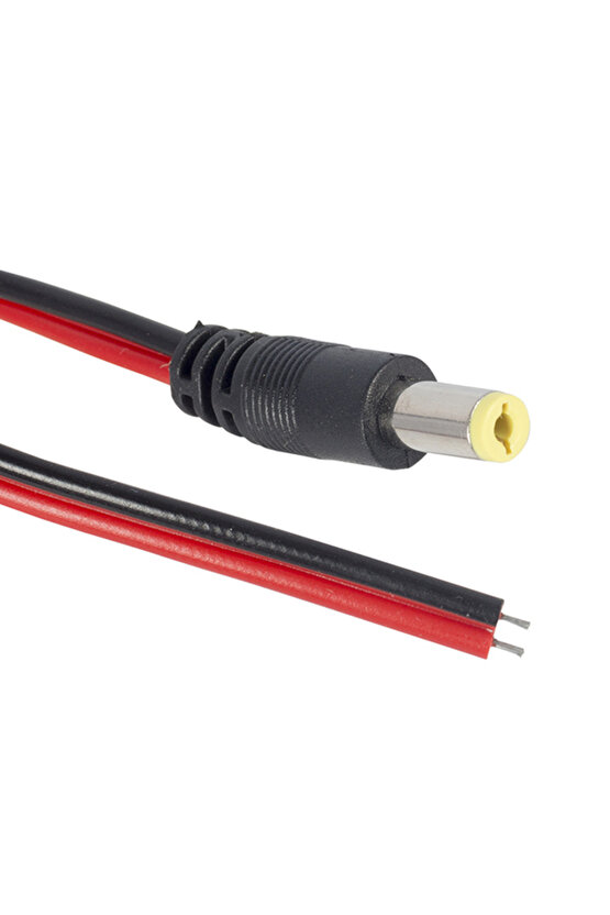 TK 34 FİŞ KABLOLU TEK UÇLU KAMERA İÇİN DC POWER JACK KABLOLU