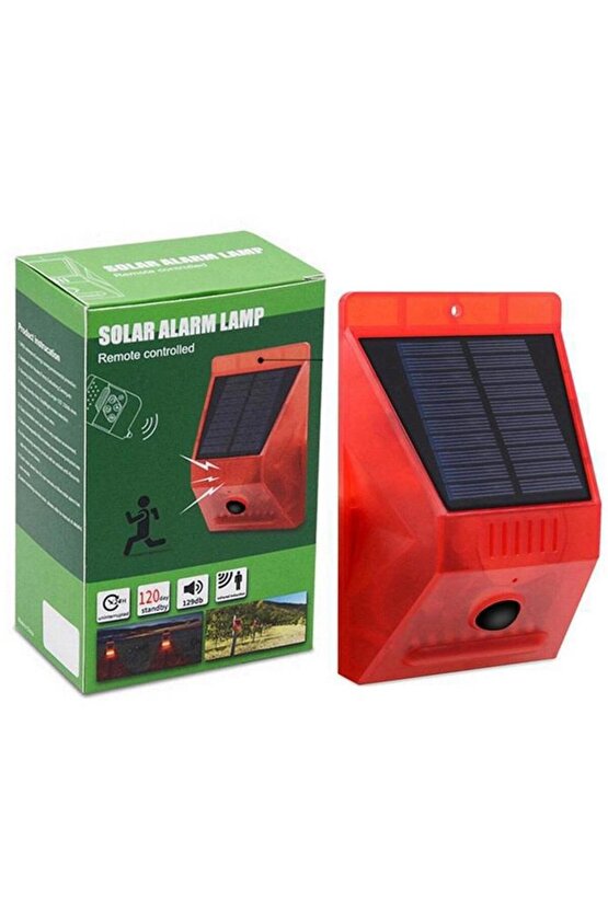 PM-26957 Sesli Hayvan Kovucu Alarm Cihazı Uzaktan Kumandalı Solar Panelli