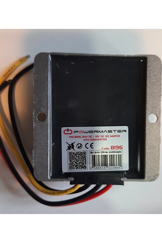 Pm-8196 24v Dc  12v Dc 20 Amper Oto Konvertör