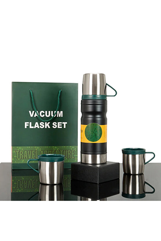 Sunup Sn-22234 Paslanmaz Çelik 680 Ml Vakumlu Termos Seti