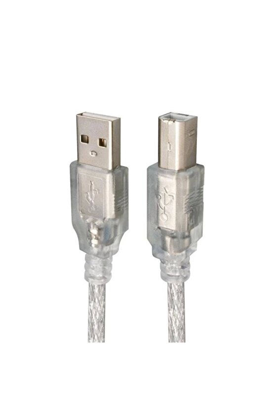PM-3267 3 Metre Şeffaf USB 2.0 Yazıcı Kablosu