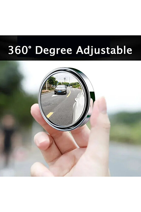 4 Adet 360° Derece Ayarlanabilir Kör Nokta Aynası Araba Yardımcı Dikiz Aynası Yuvarlak Çerçeve Wi...
