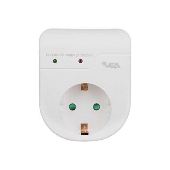 Ve-22416 16 Amper - 3500 Watt Led Göstergeli Tekli Akım Korumalı Priz