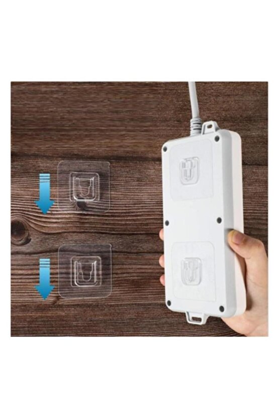 Geçmeli Klips Eşya Sabitleme Askısı 2 Set