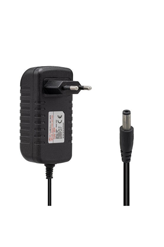 Pm-4531 12 Volt - 2 Amper 5.5*2.5 Uçlu Plastik Kasa Priz Tipi Adaptör