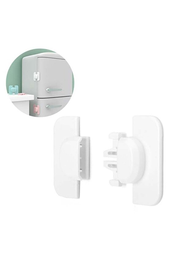 Sunup Sn-28750 Geçmeli Tip Buzdolabı Ve Dolap İçin Çocuk Güvenlik Kilidi Yapışkanlı