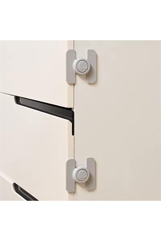 SN-28751 Düğmeli Tip Dolap ve Çekmece Çocuk Güvenlik Kilidi