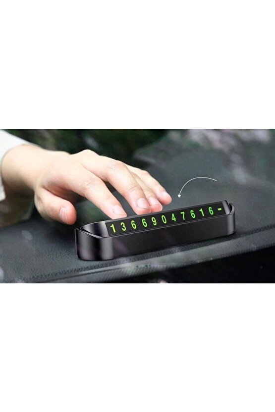 Araba Içi Numaratör Gizlenebilir Fosforlu Park Telefon Numaratör