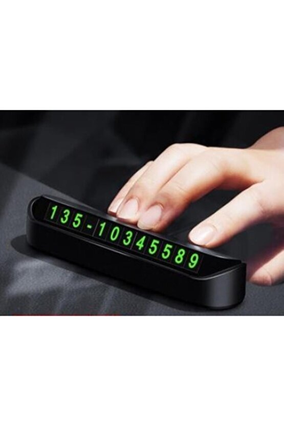 Araba Içi Numaratör Gizlenebilir Fosforlu Park Telefon Numaratör