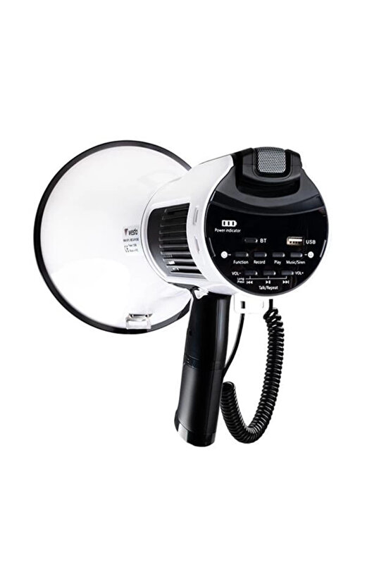 Westa WM-90PU Type-C 100 Watt Mayk Mikrofonlu USB-TF-Bluetooth Megafon