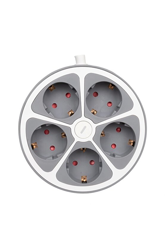 5Lİ ANAHTARLI 1.5 METRE GRUP PRİZ VE-G605Y (4887)