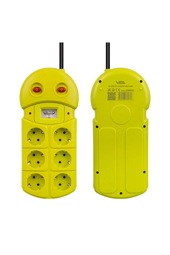 VE-970B 6Lı 1.5 Metre Grup Priz