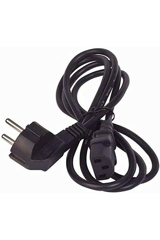 1.8m C7 Lüks Power Kablosu – 3x1 mm Bilgisayar Güç Kablosu
