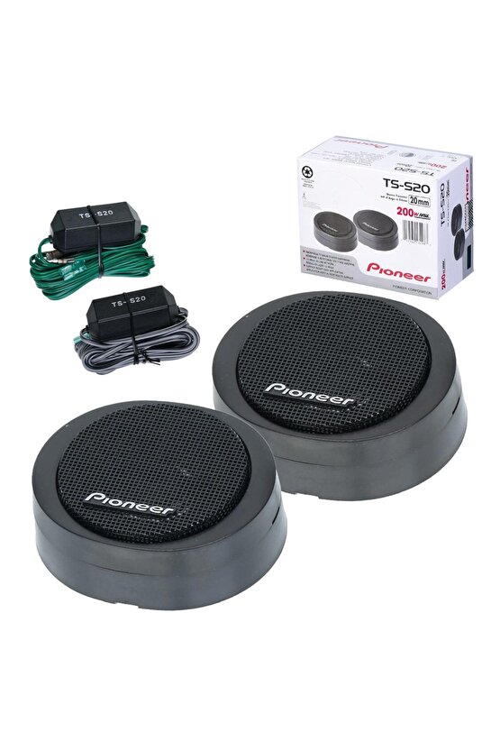 34 20mm 200 Watt Hard Dome Süper Tweeter – Tiz Hoparlör (2’li Takım)