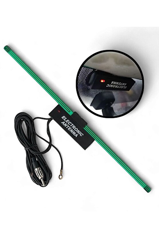 Universal Elektronik Cam Oto Anteni - Kablo 2 metre-araçlara uygun