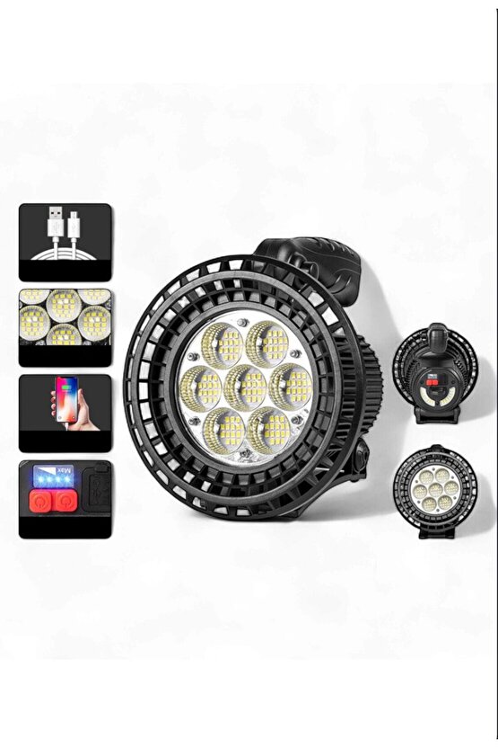 Süper Parlak Uzun Menzilli Şarjlı El Feneri & Taşınabilir Işıldak